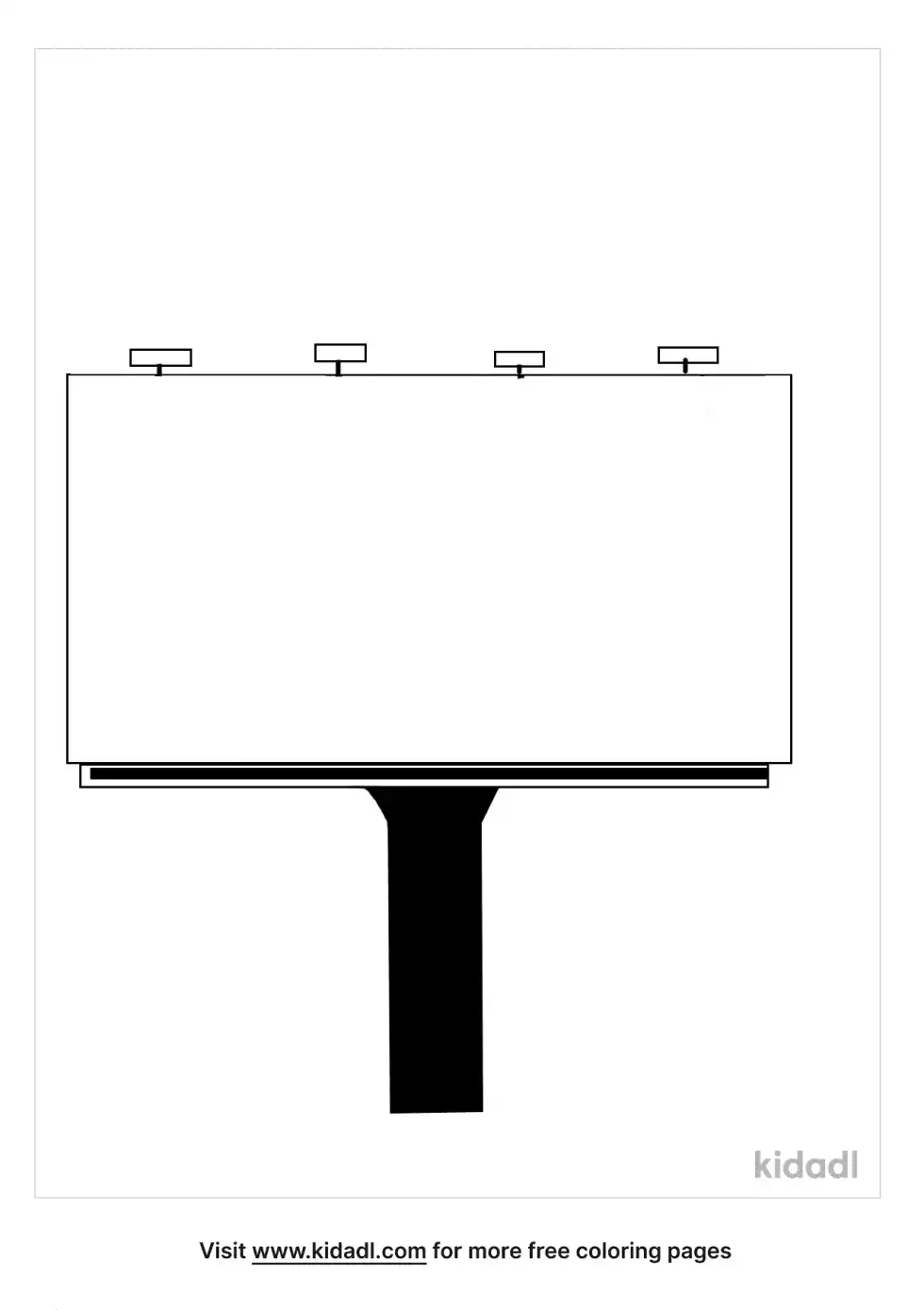 Billboard Coloring Page