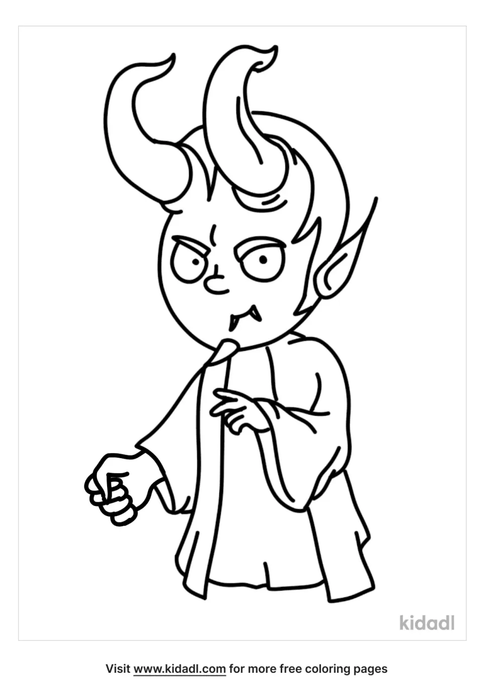 Evil Coloring Page