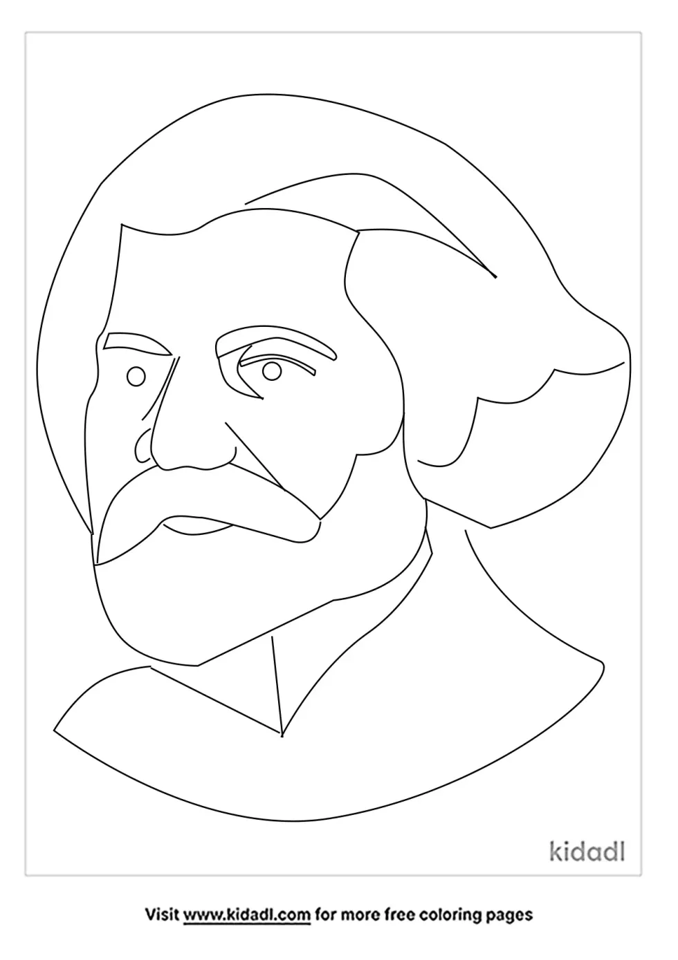 Frederick Douglass Coloring Page