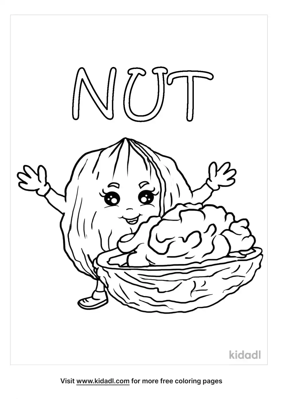 Nut Coloring Page