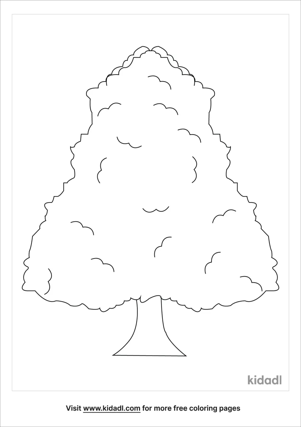 Linden Tree Coloring Page