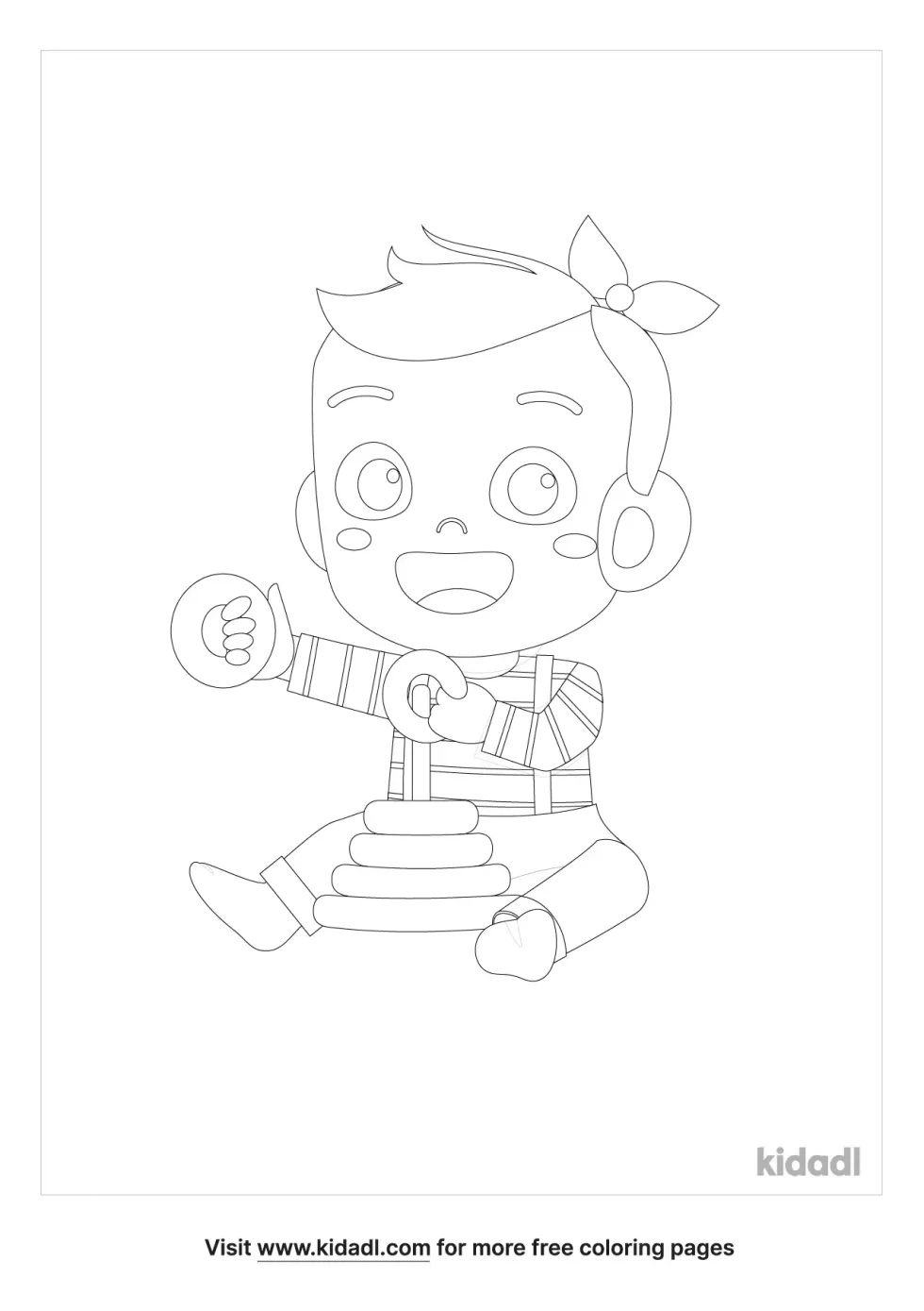 Shapes Baby Coloring Page