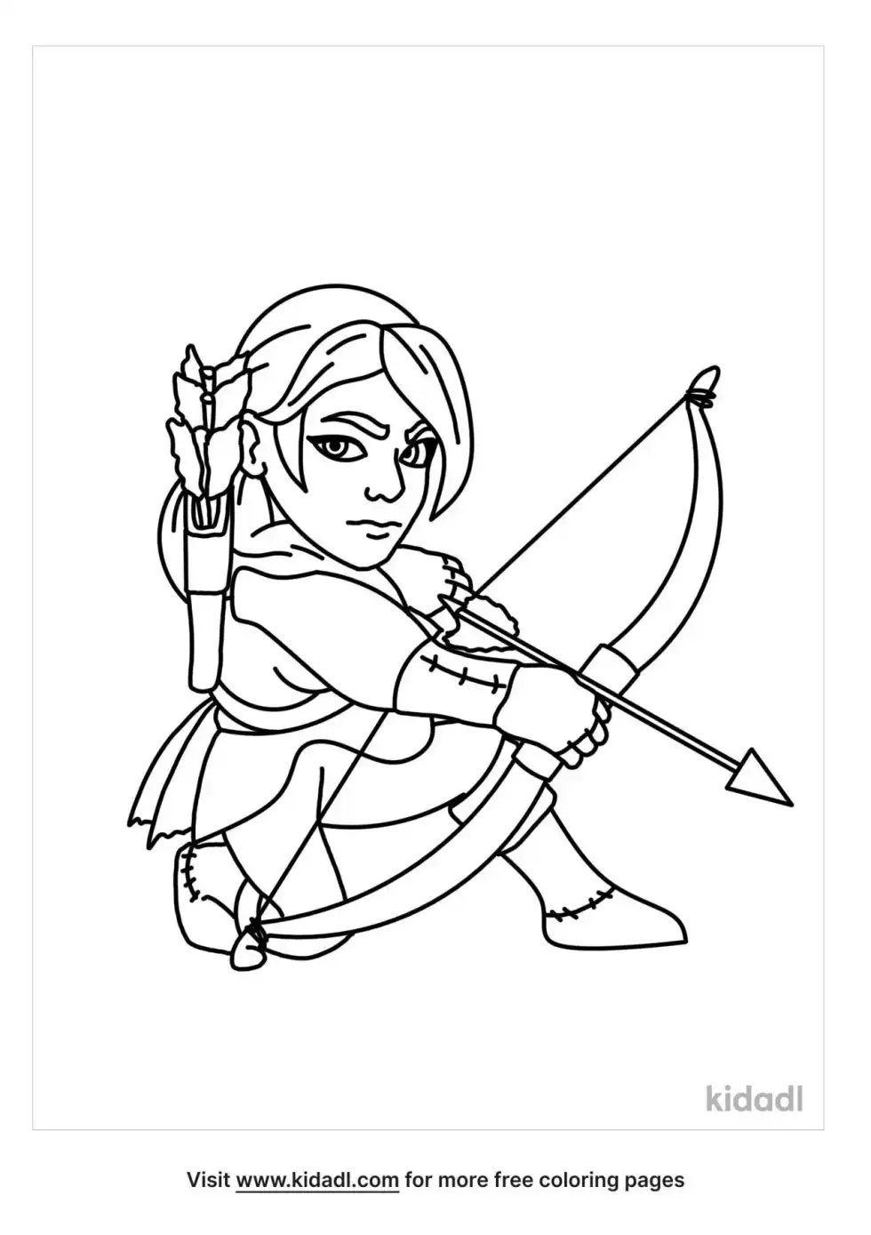 Archer Coloring Page