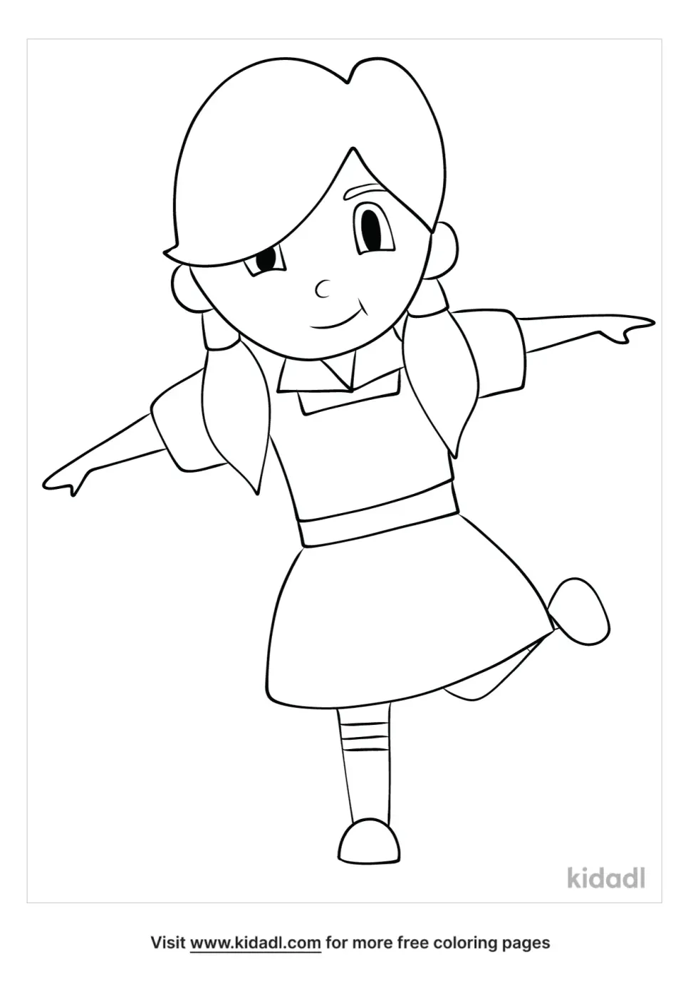 Getting Dressed For School Coloring Page