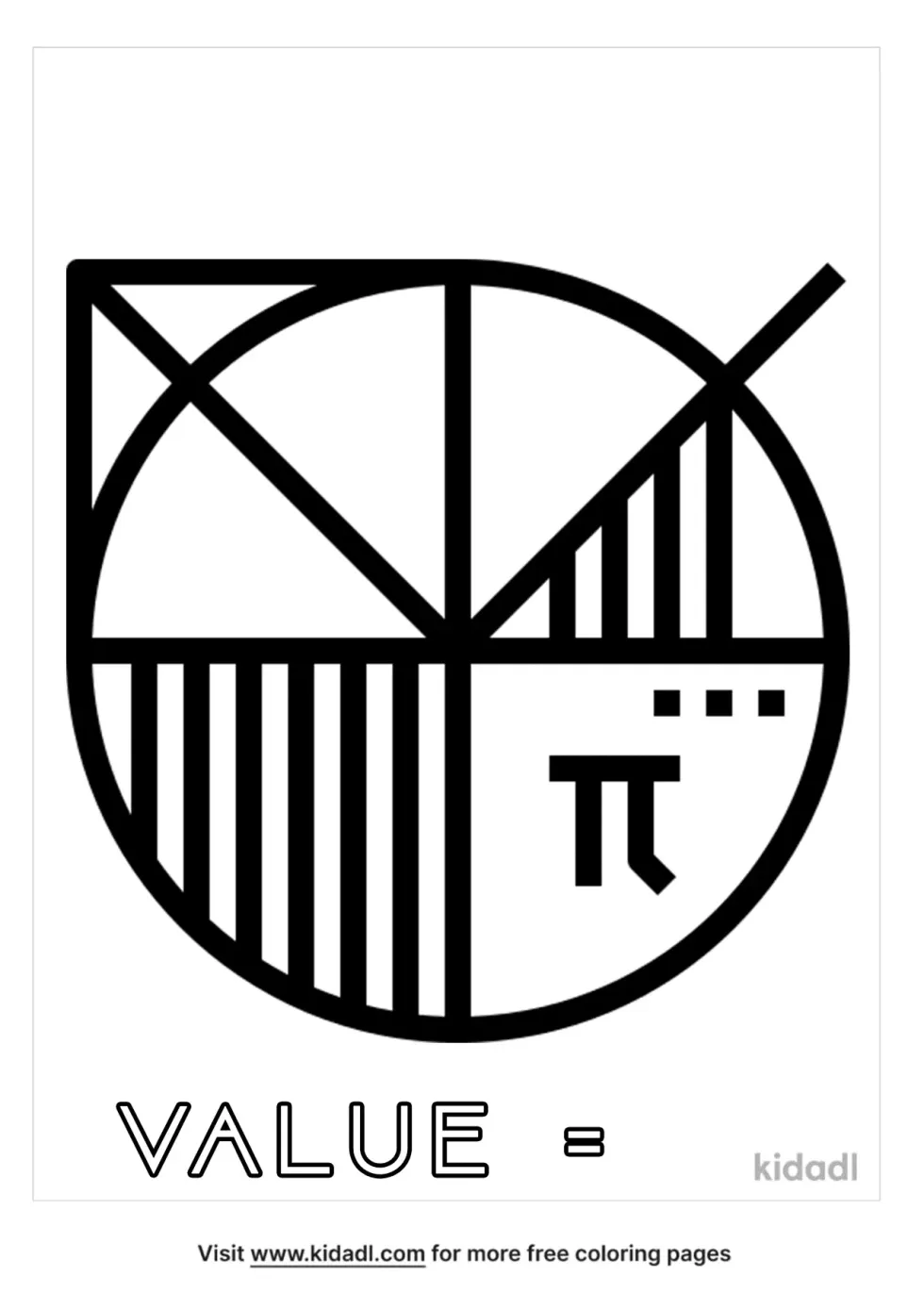 Pi Coloring Page