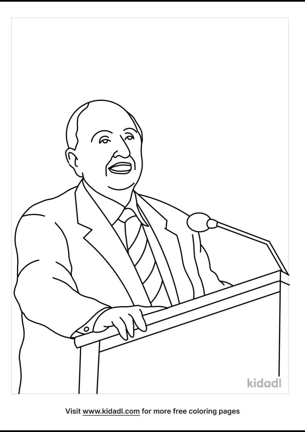 President Monson Coloring Page