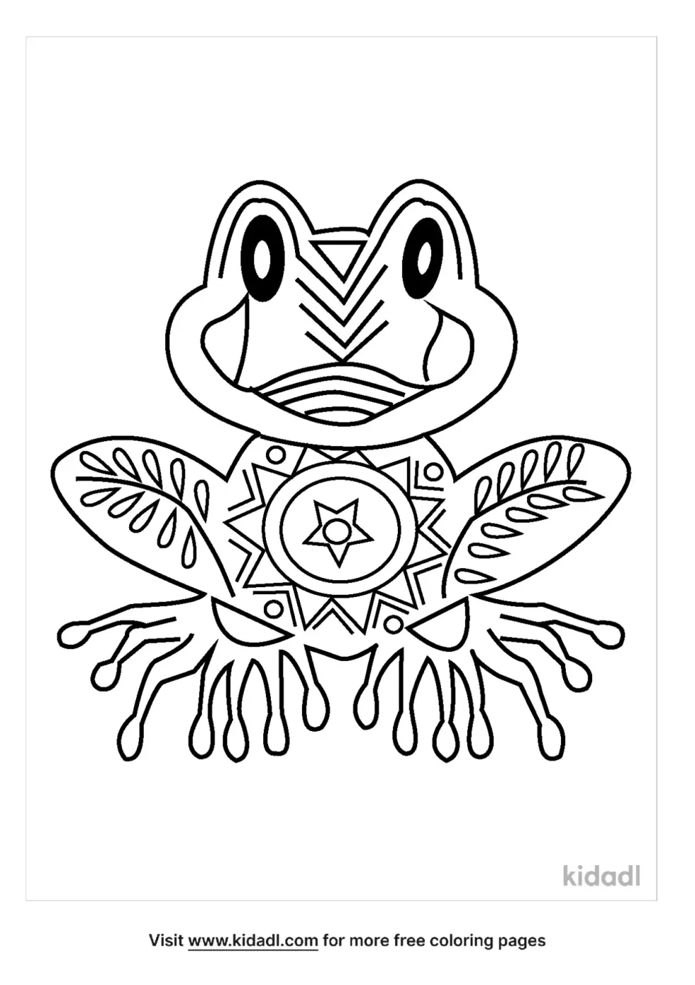 Zentangle Frog