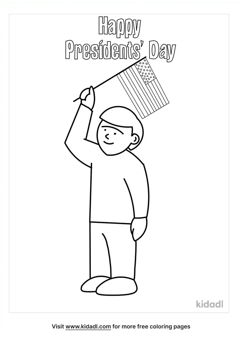Presidents Day Coloring Page