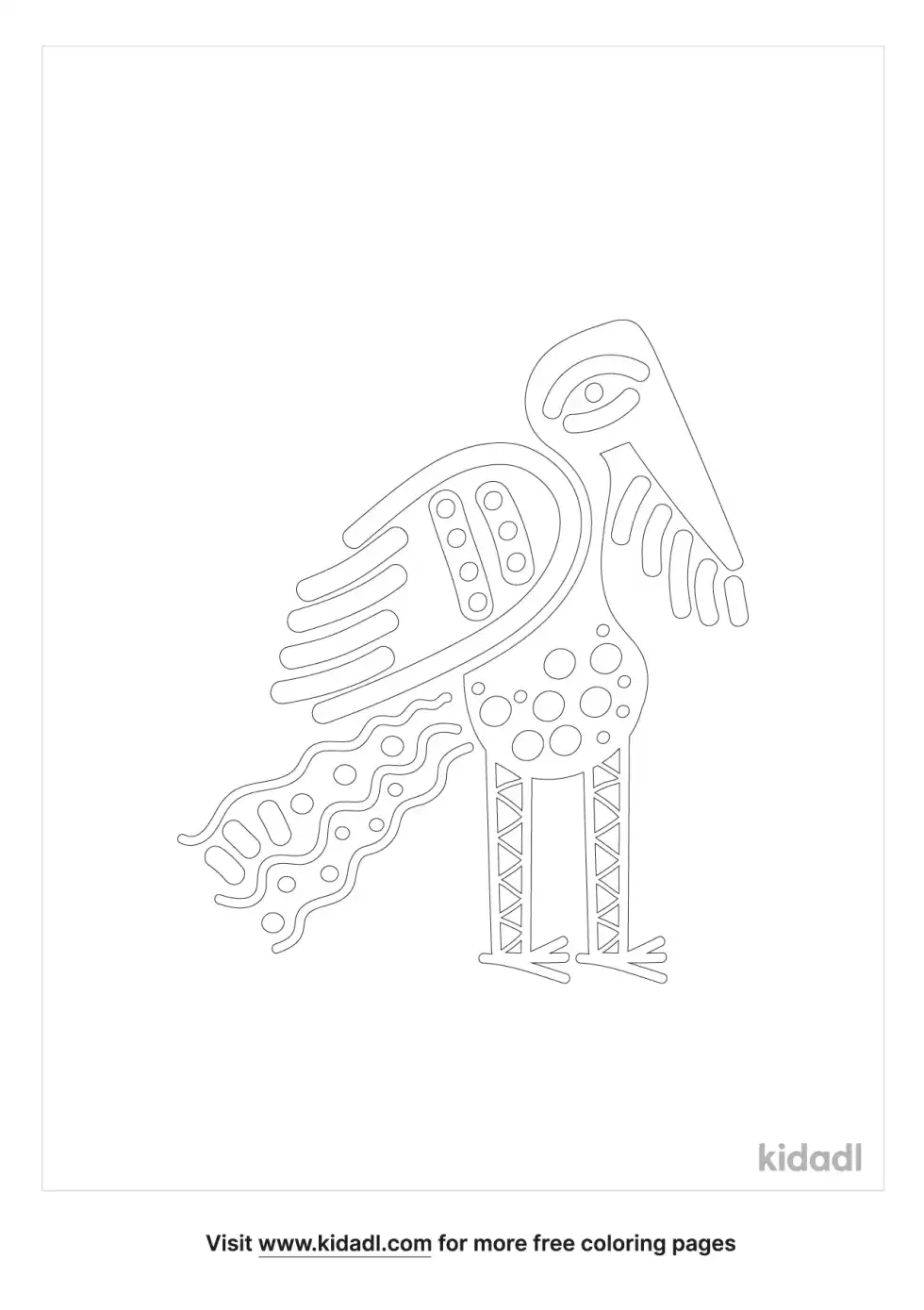 Aboriginal Dot Painting Coloring Page