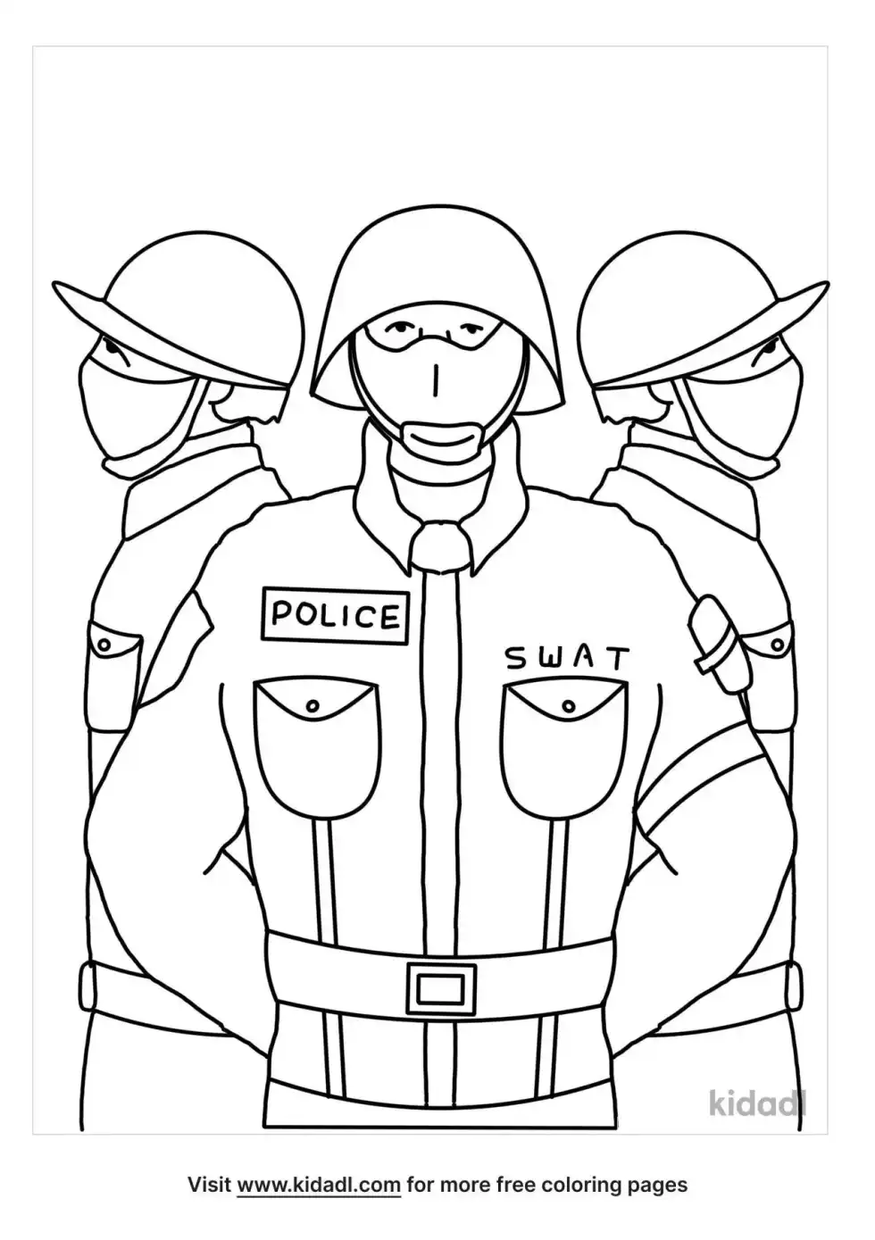 Swat Team Coloring Page