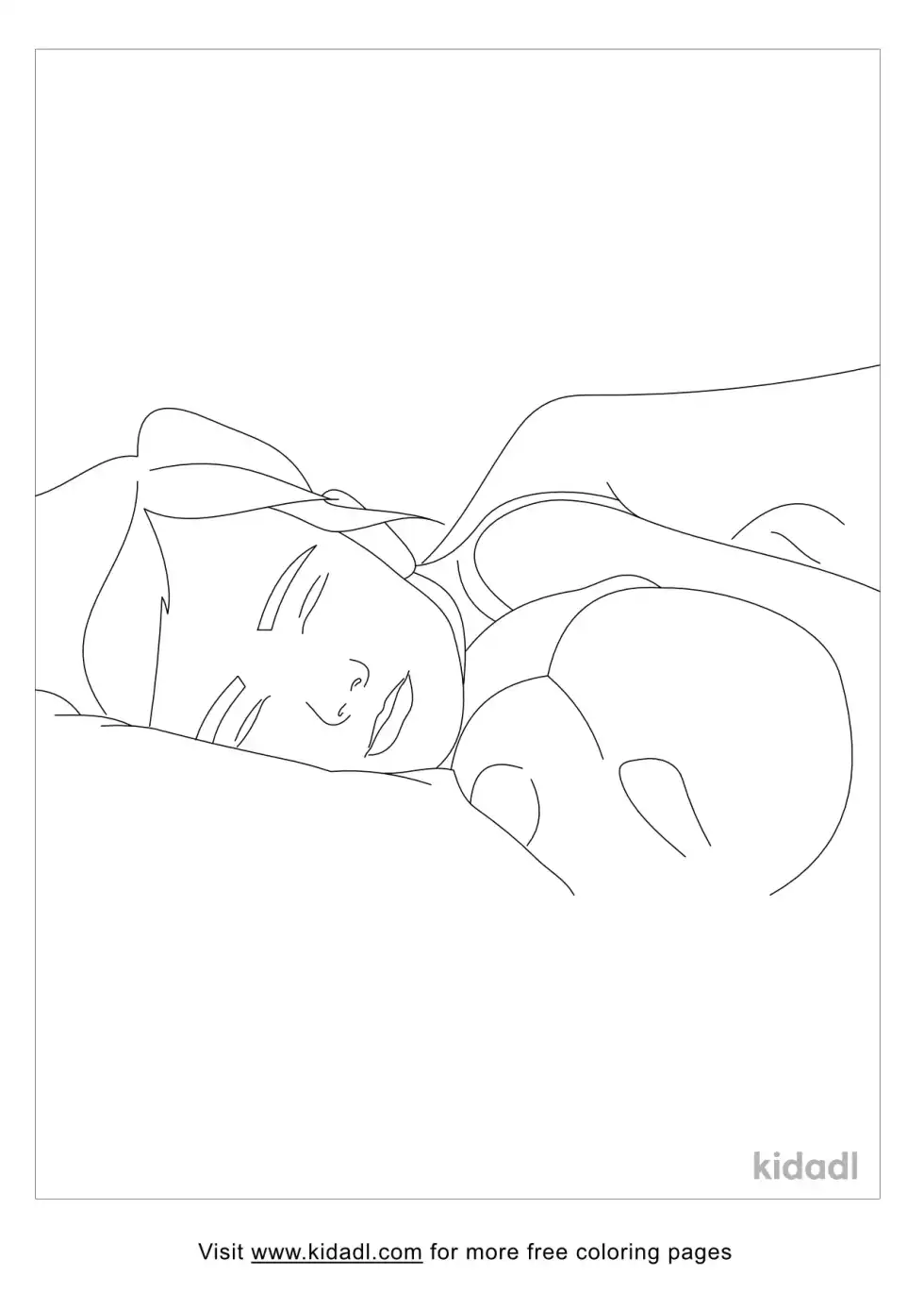 Sleep Coloring Page
