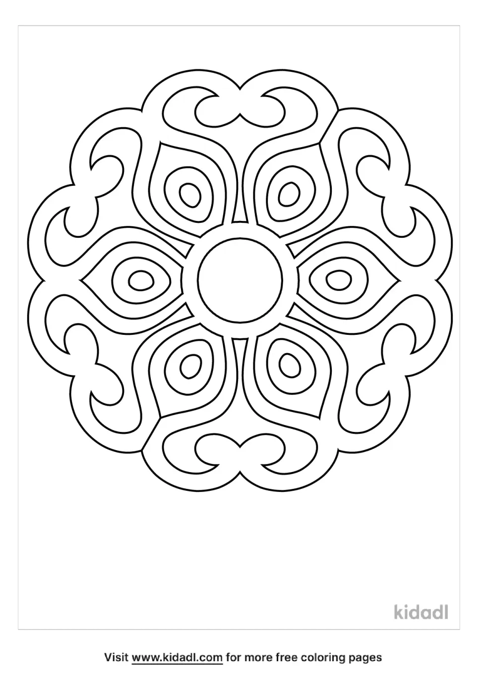 Celtic Knot Flowers Coloring Page