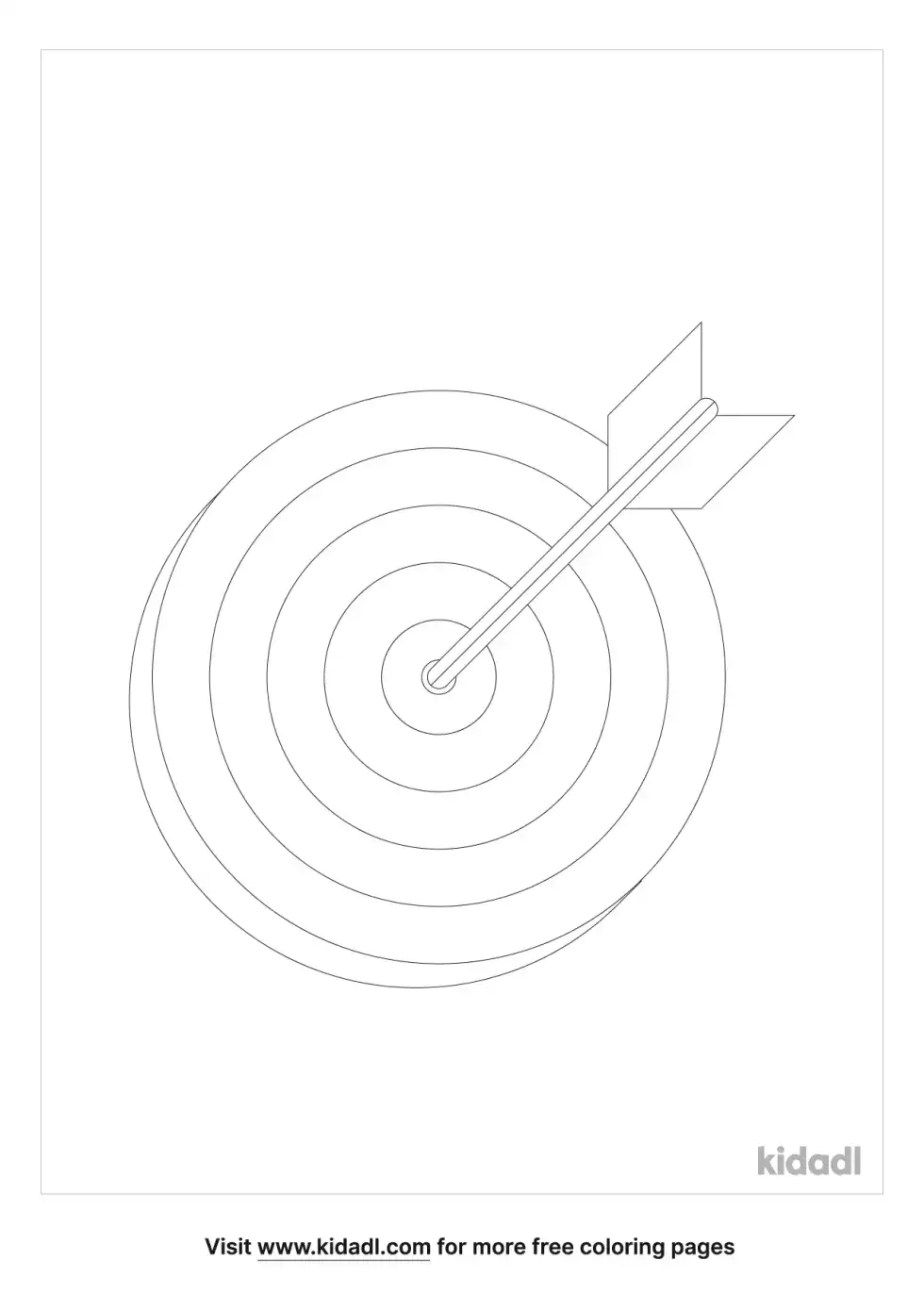 Shot Target Coloring Page