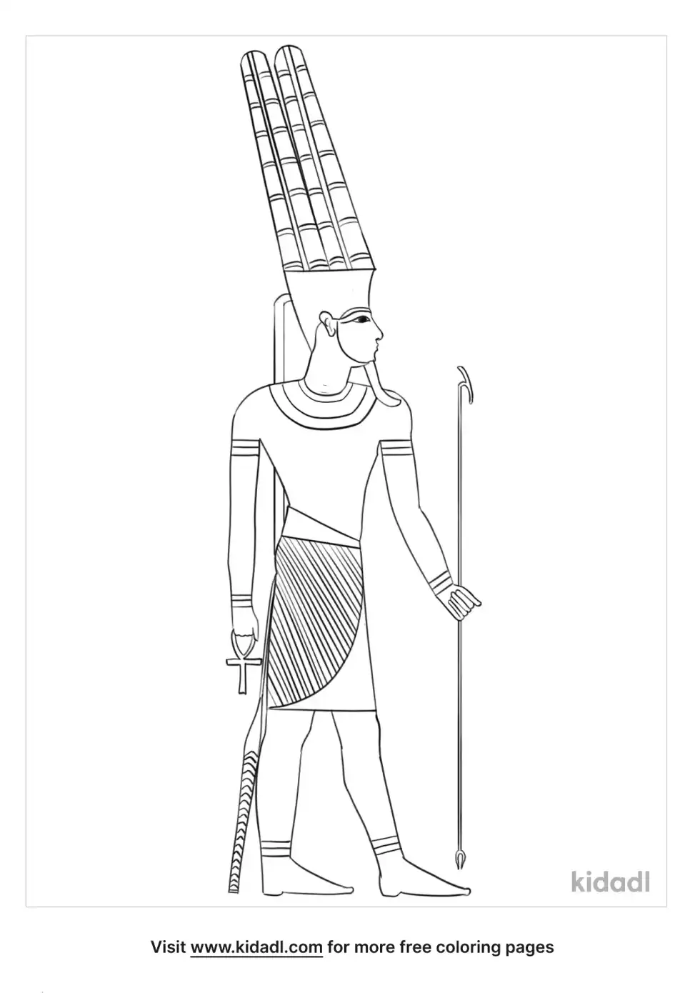 Amun Coloring Page