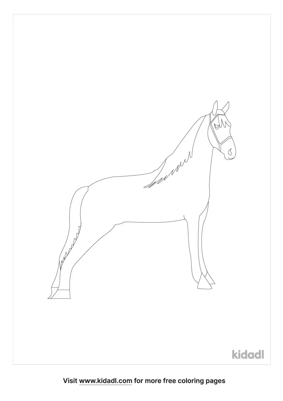 Tennessee Walking Horse Coloring Page