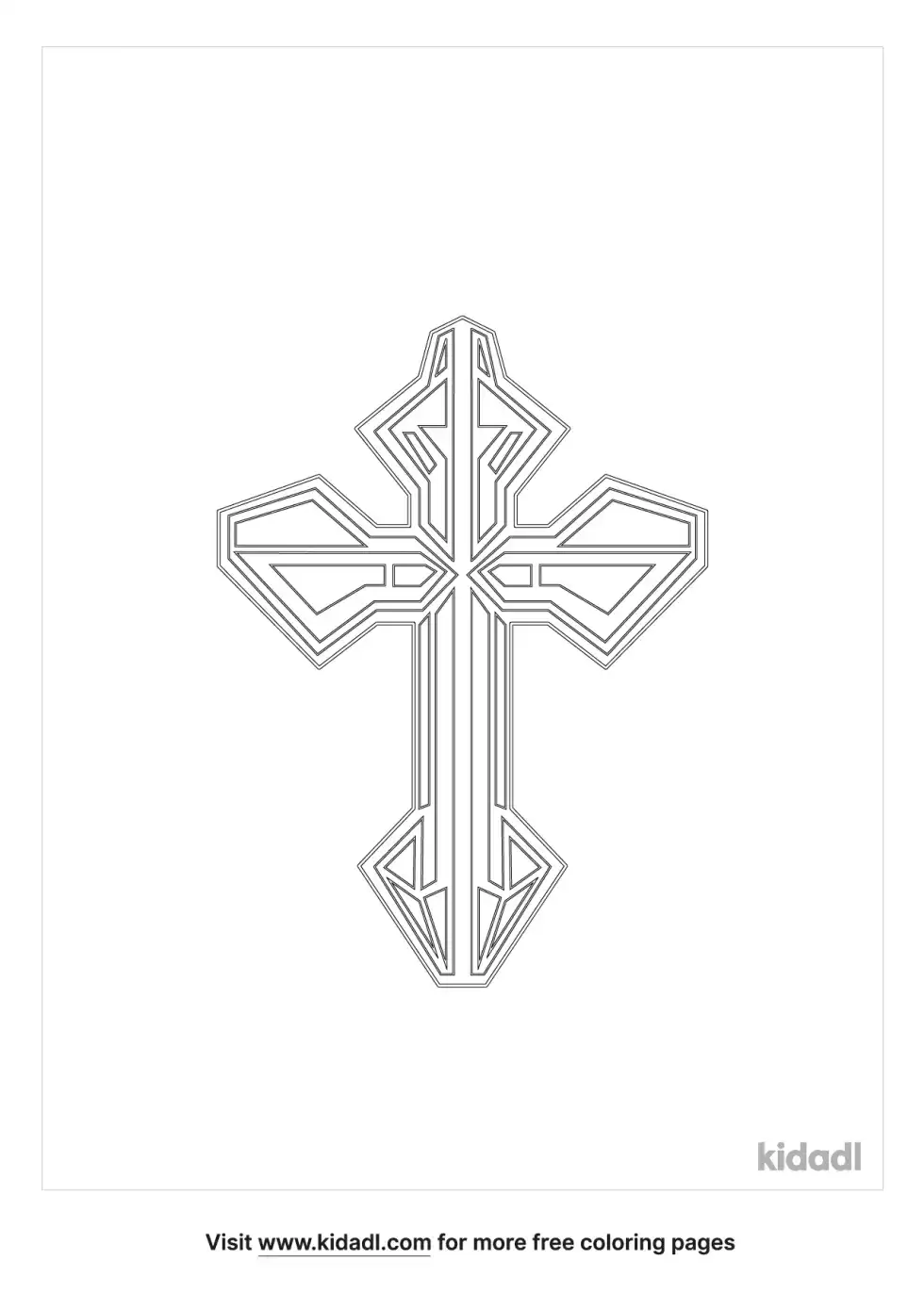 Cross Designs Coloring Page