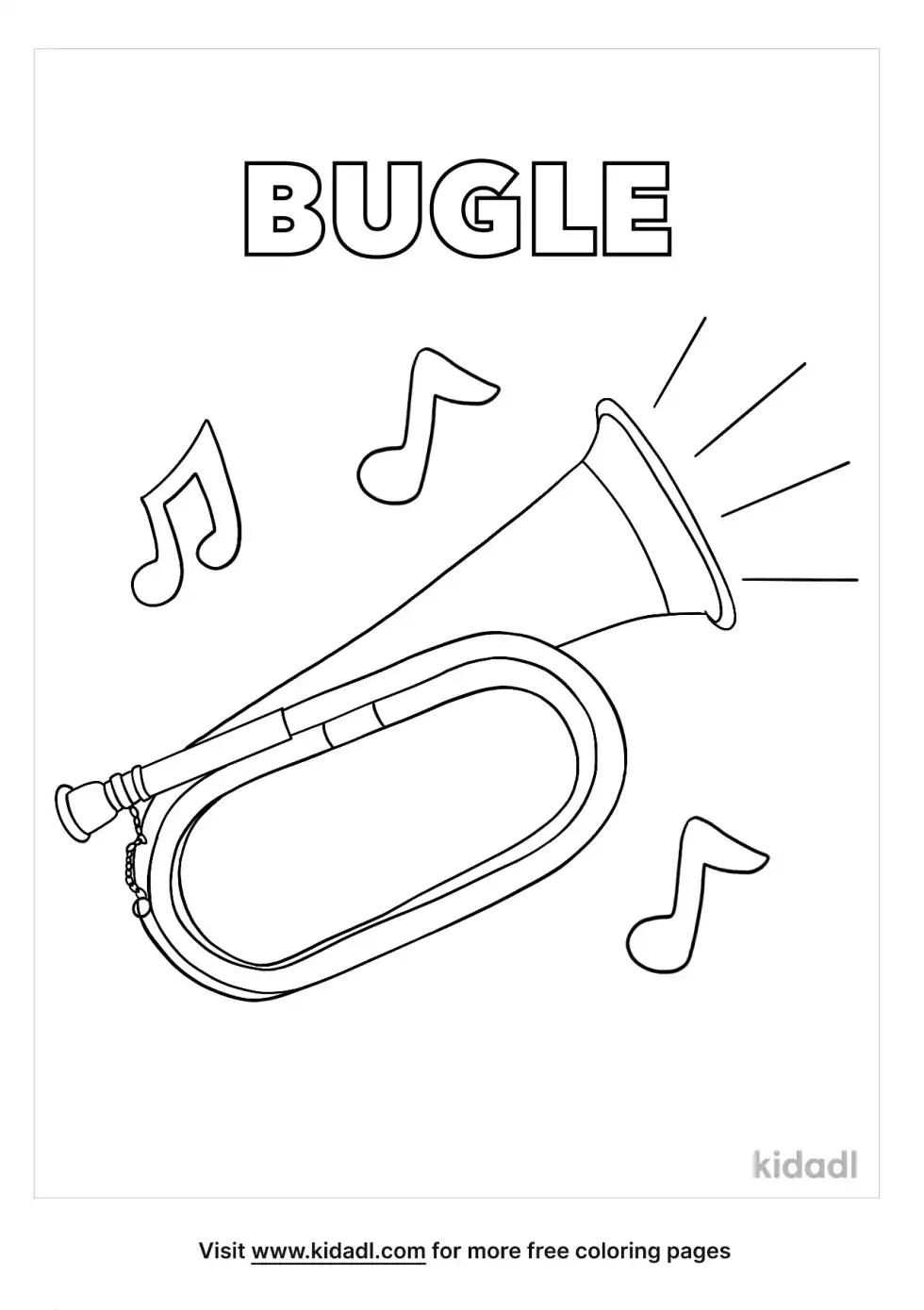 Bugle Coloring Page