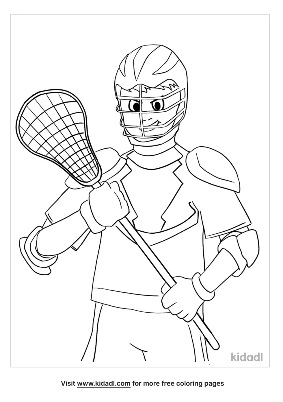Lacrosse Coloring Page