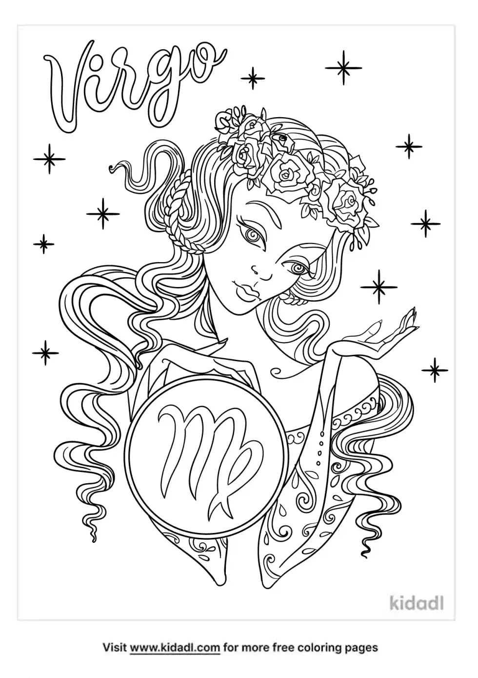 Virgo Coloring Page