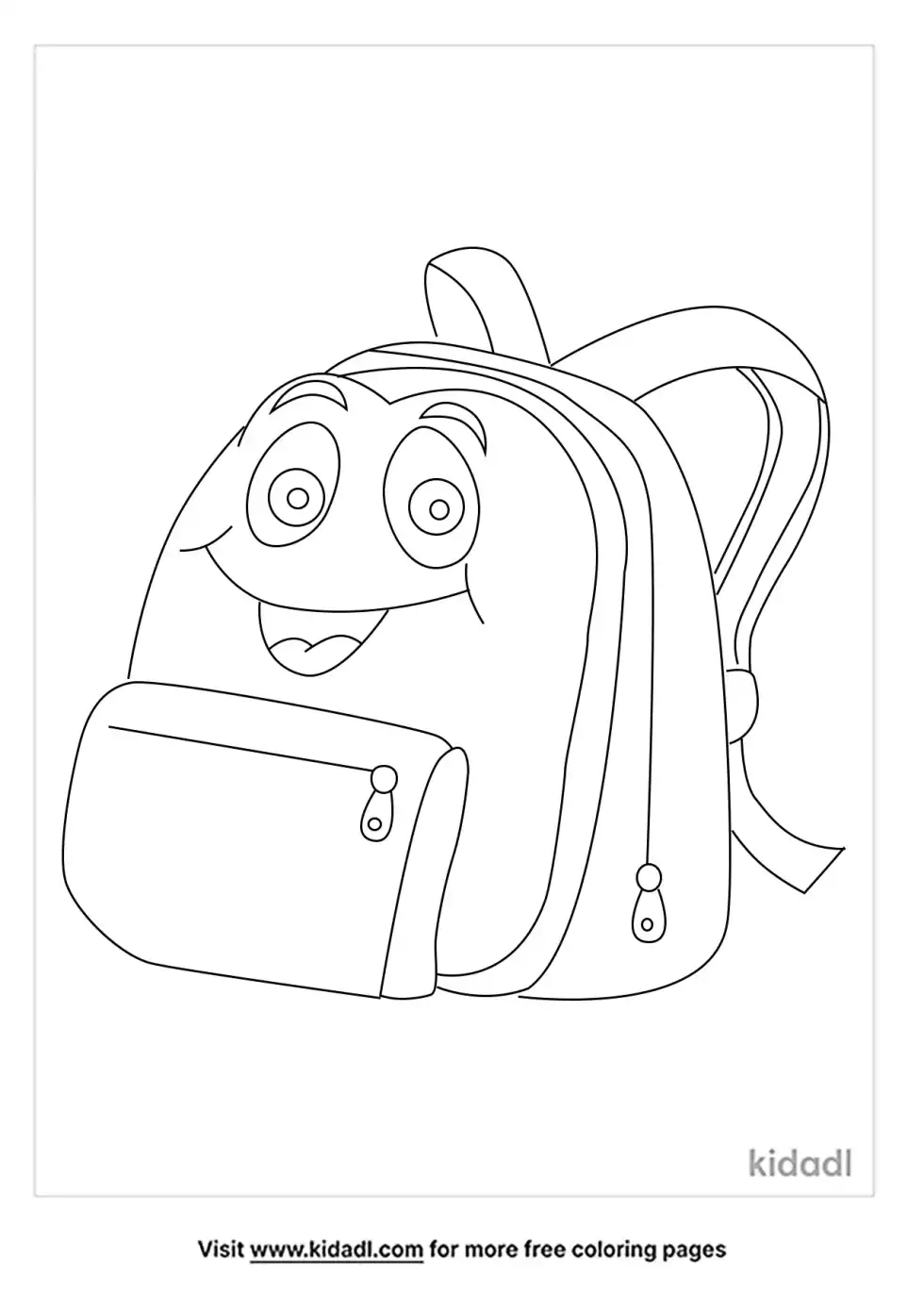 Bag Coloring Page