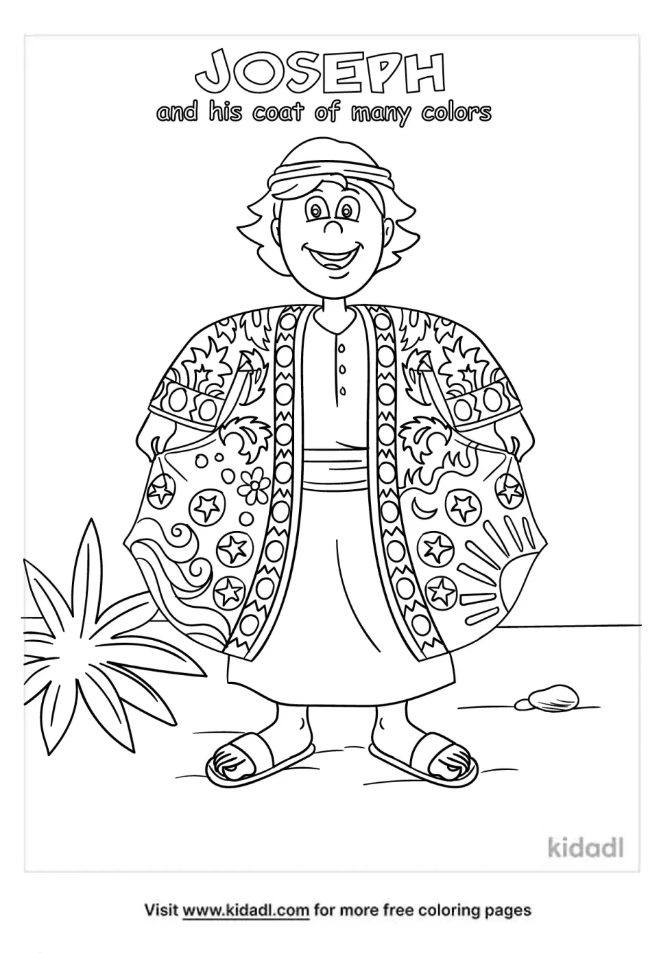 Coat Of Many Colors Coloring Page