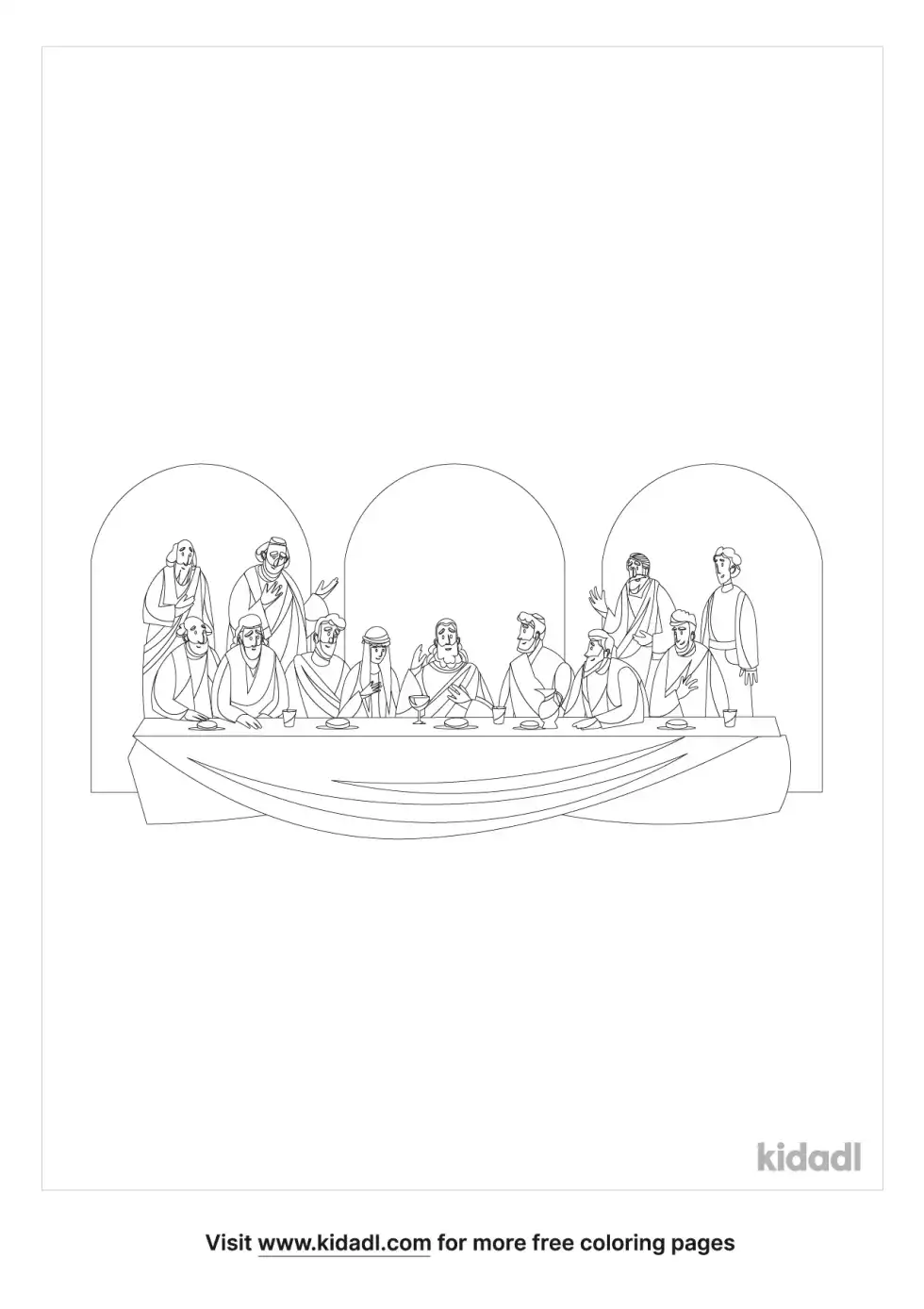 Parable Of The Great Banquet Coloring Page