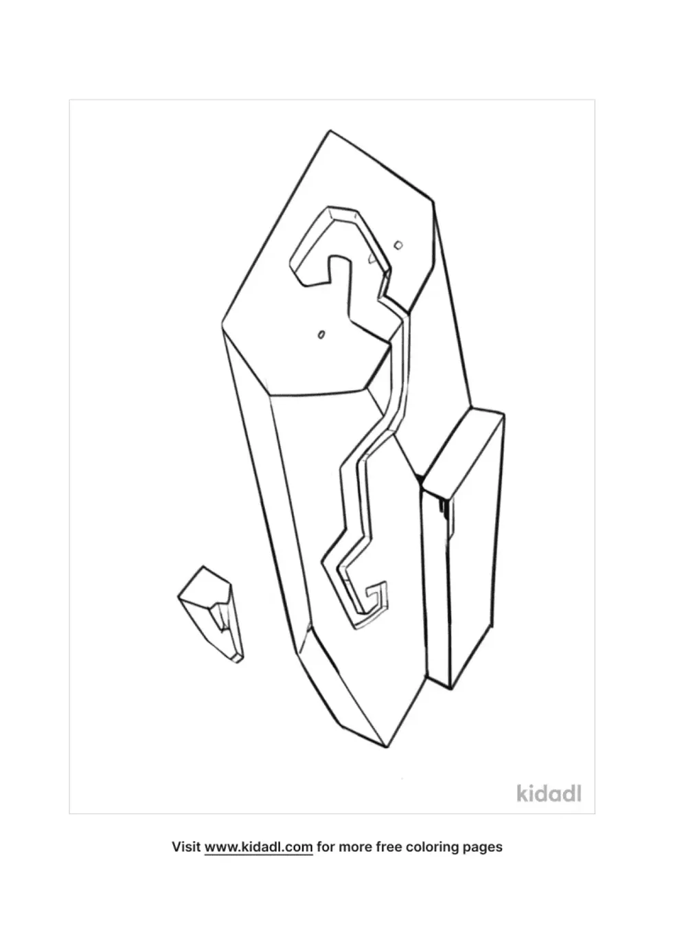 Crystal Coloring Page