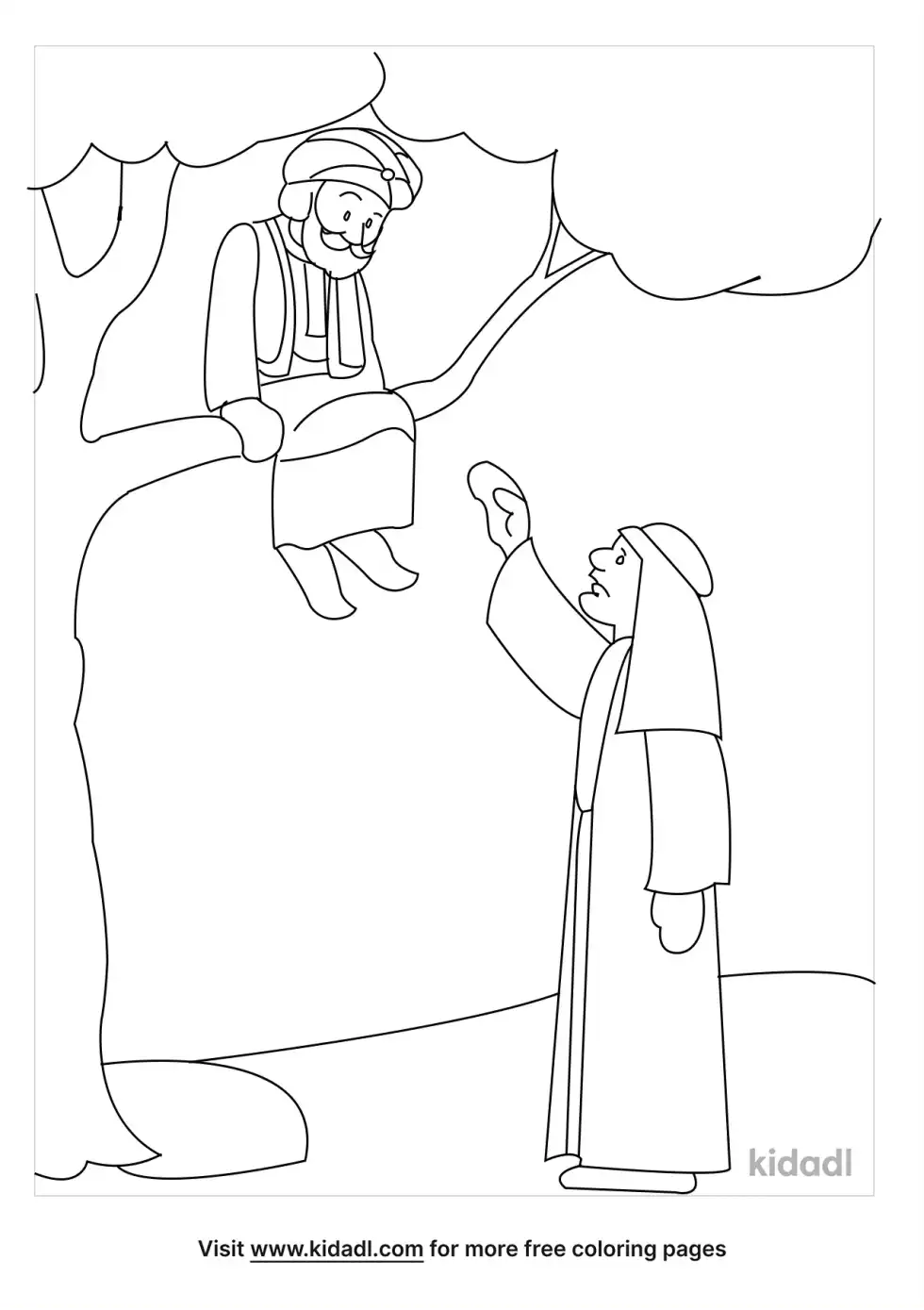 Today Salvation Has Come To This House Coloring Page