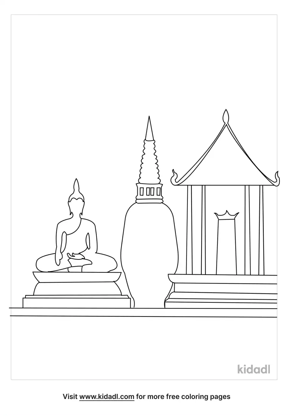 Thailand Coloring Page