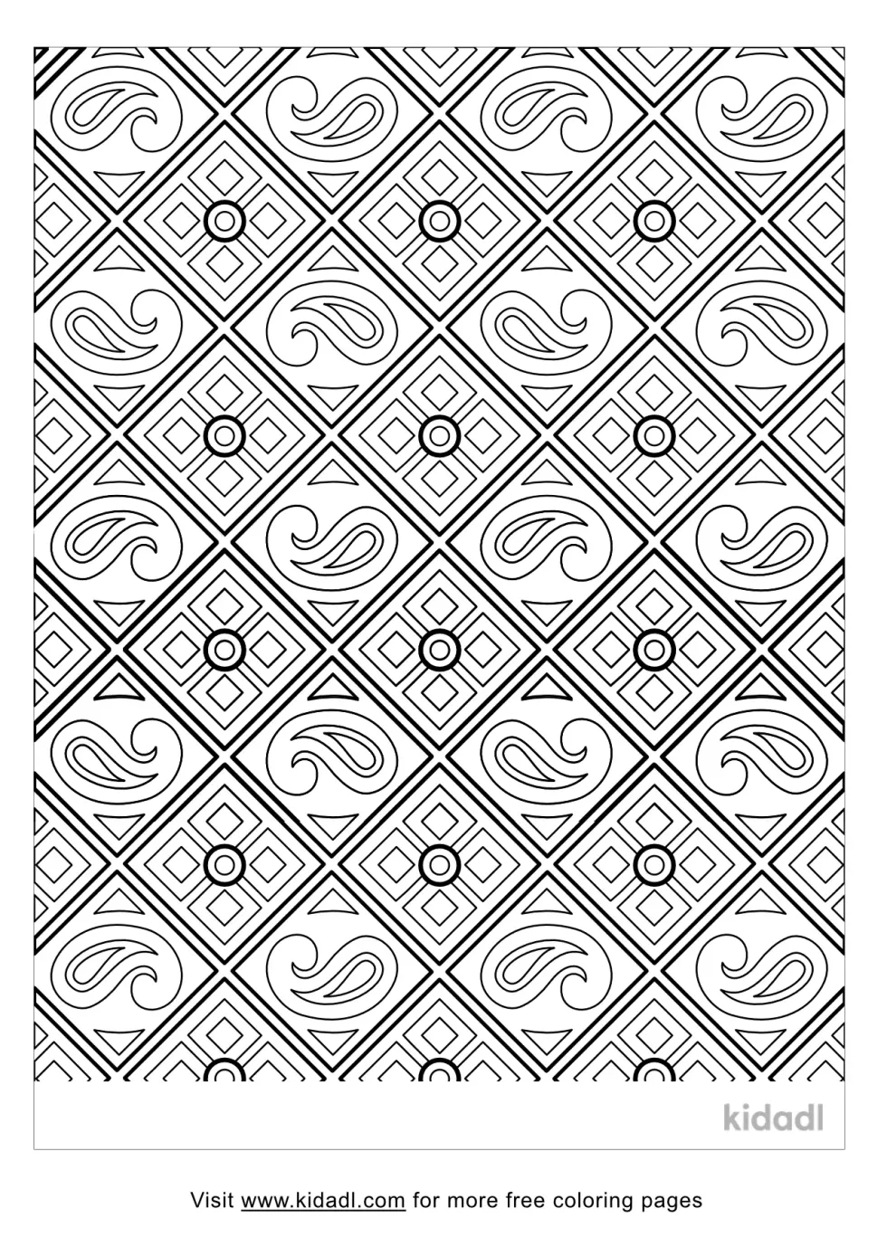 Indian Pattern Coloring Page
