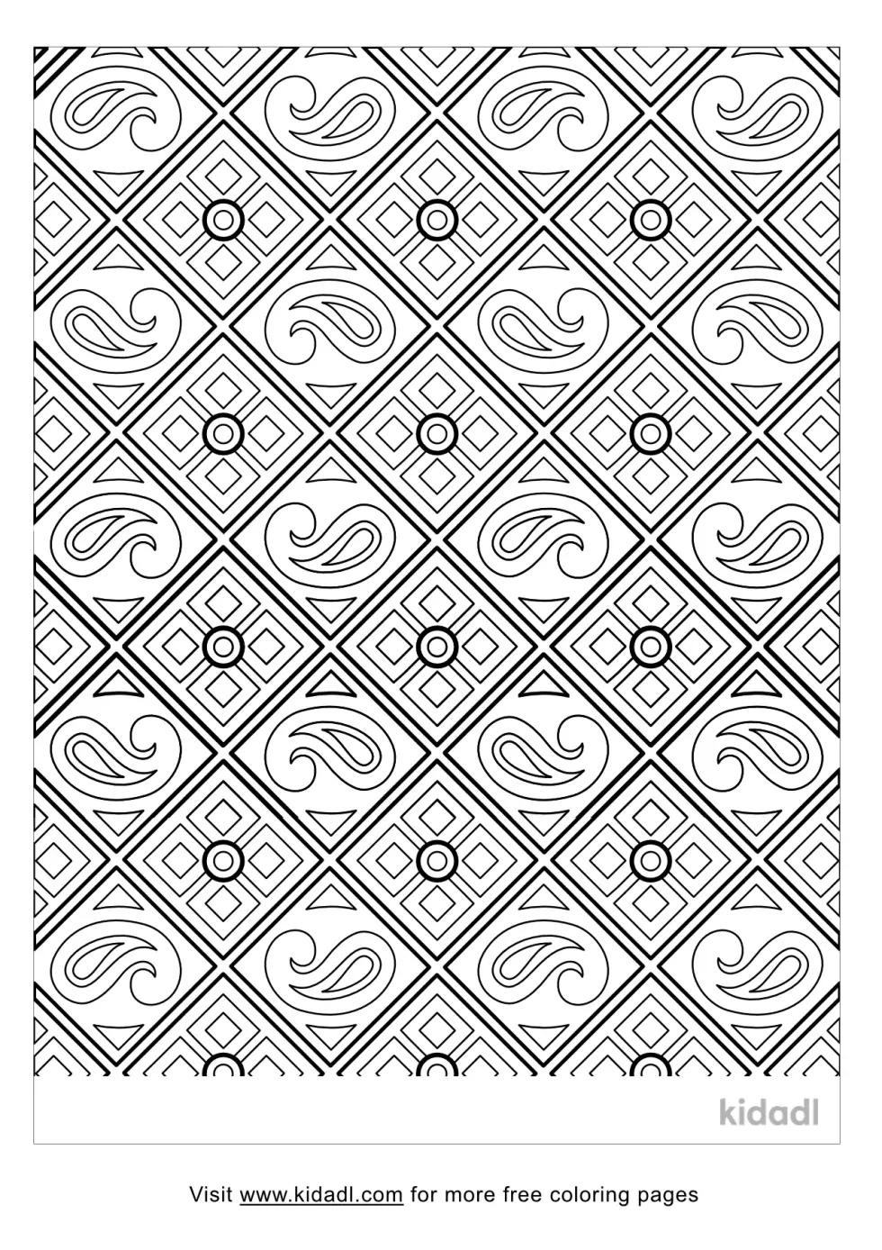 Indian Pattern Coloring Page | Kidadl