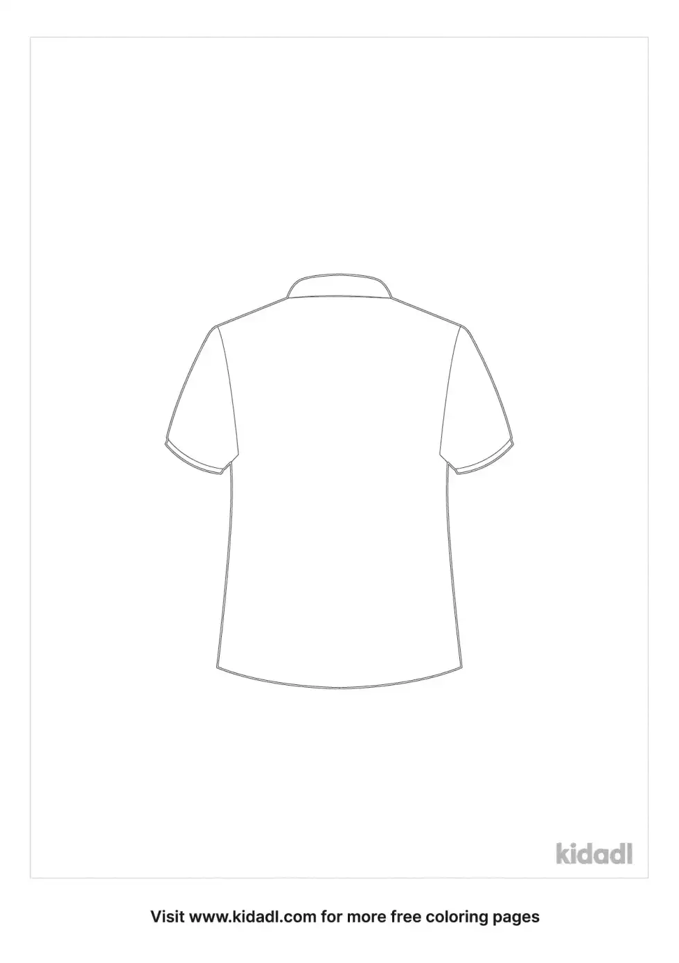 Back Of Shirt Coloring Page