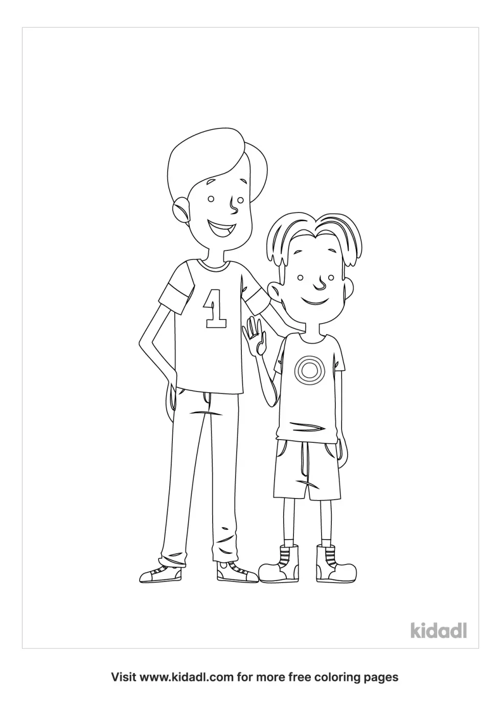 Best Big Brother Coloring Page