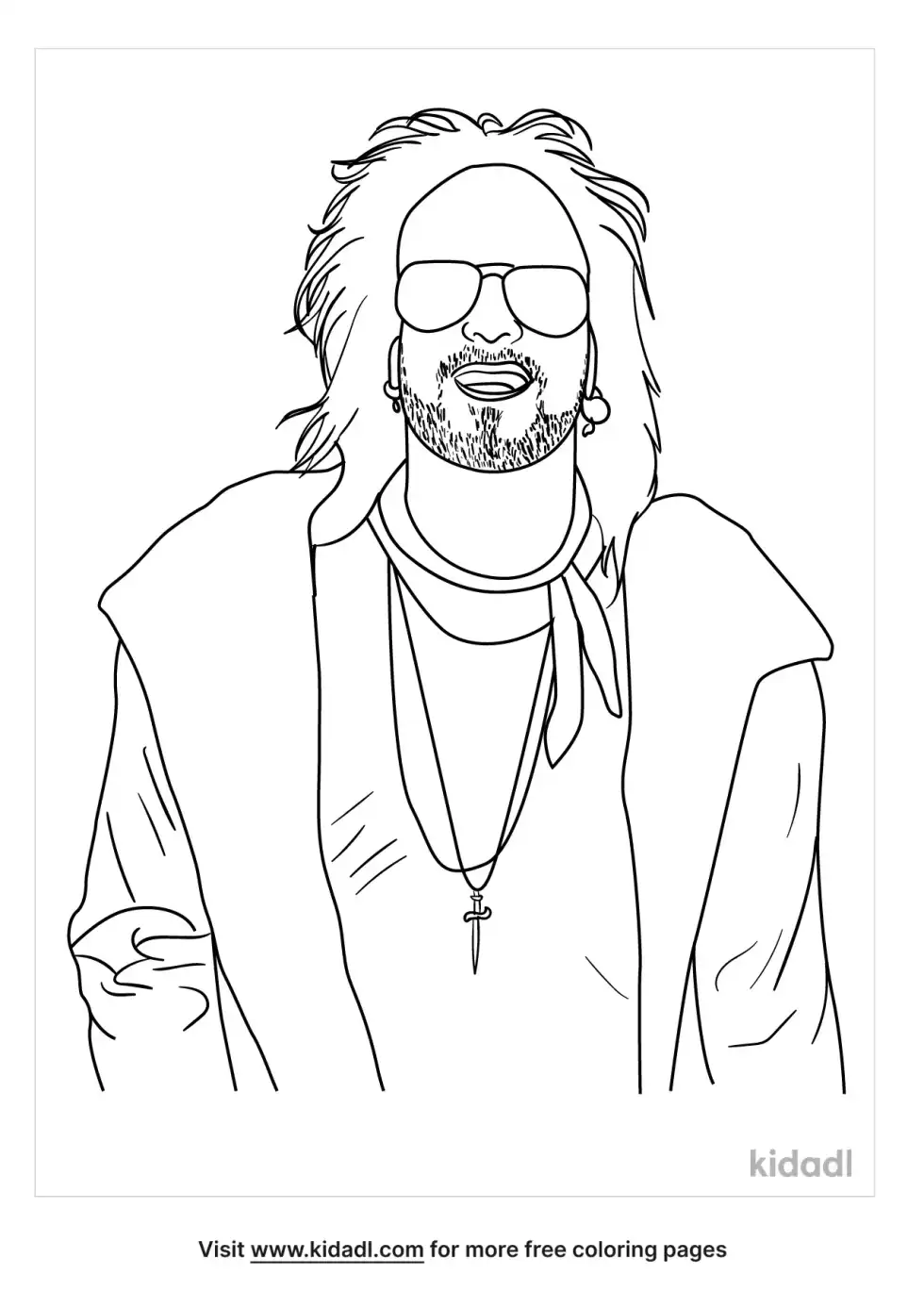 Motley Crue Coloring Page