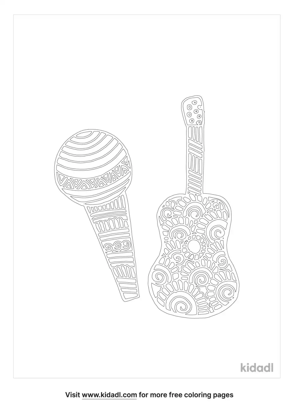 Abstract Doodle Coloring Page