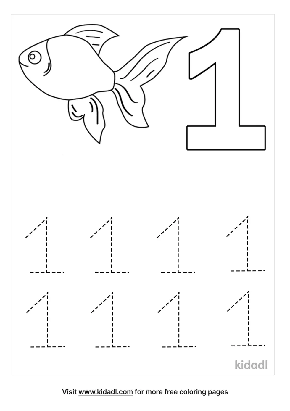 Kindergarten Numbers Tracing