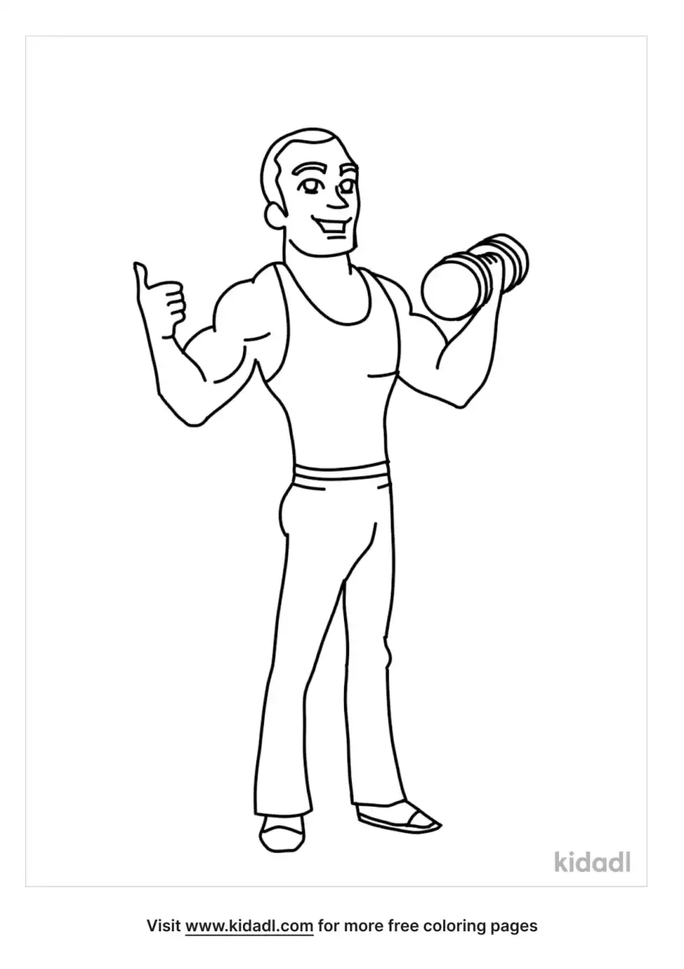Exercise Coloring Page