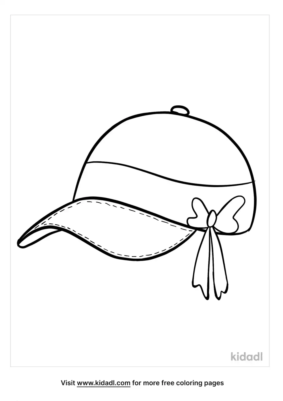 Baseball Cap Coloring Page