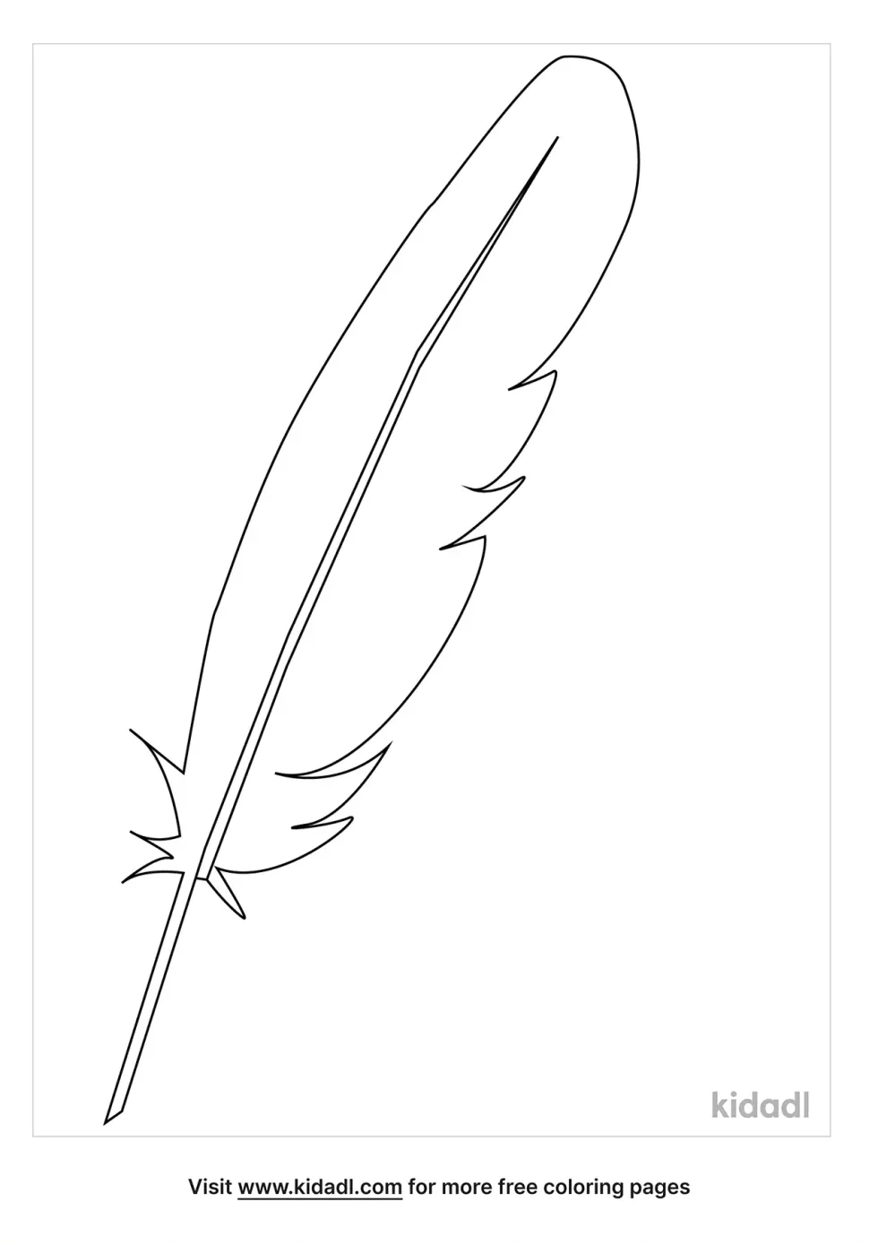 Feather Coloring Page