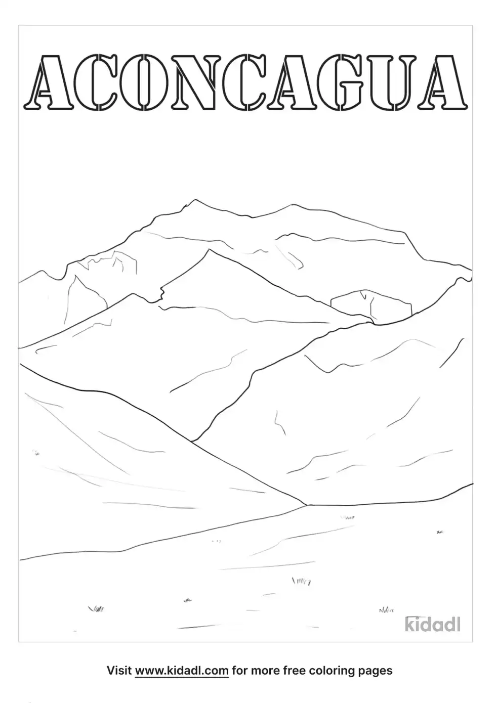 Aconcagua Coloring Page