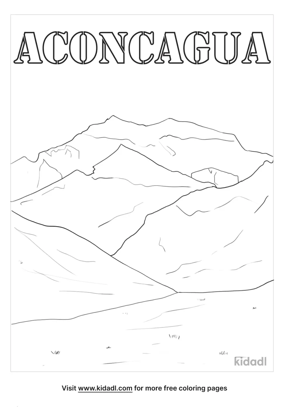Aconcagua Coloring Page