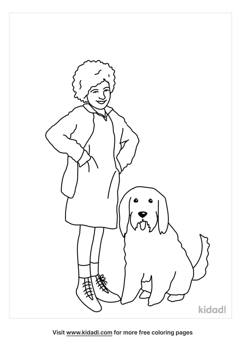 Annie Coloring Page