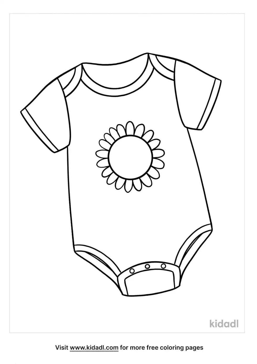 Baby Onesie Coloring Page