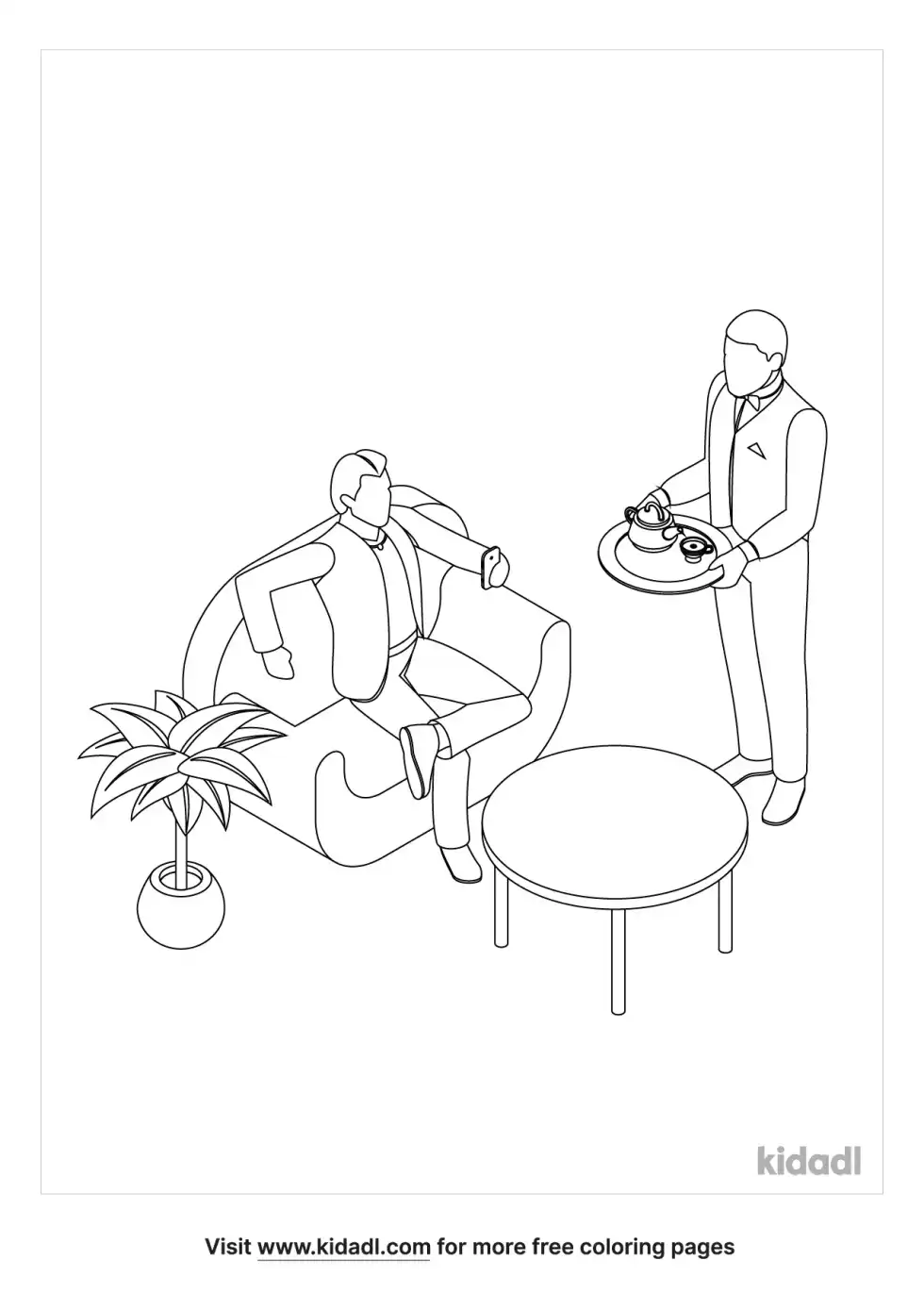 Servant And Masters Coloring Page