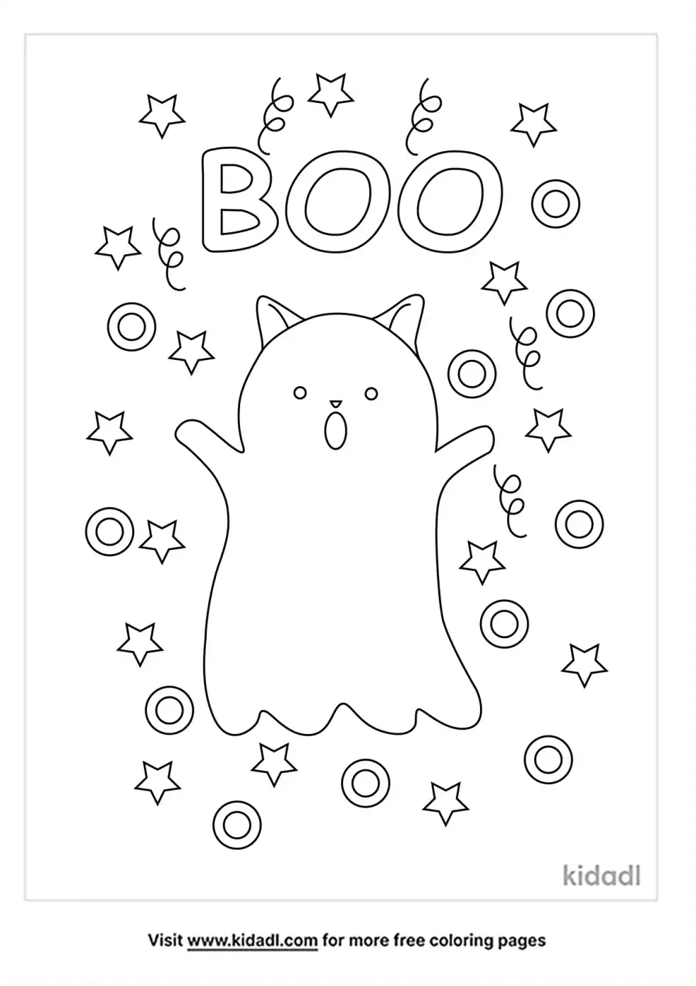 Boo Coloring Page