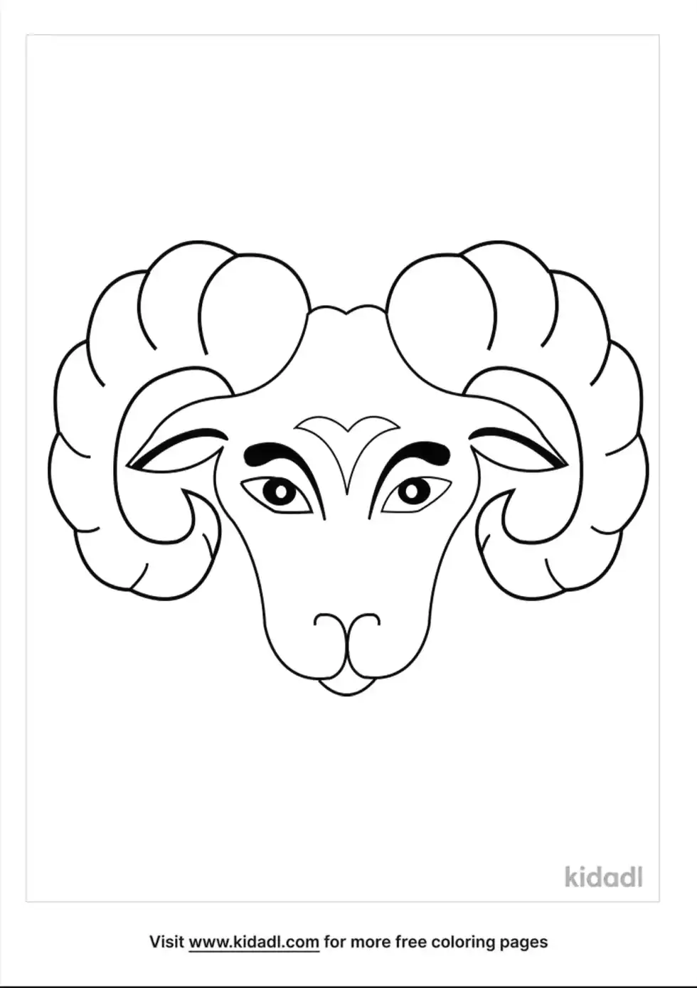 Aries Coloring Page