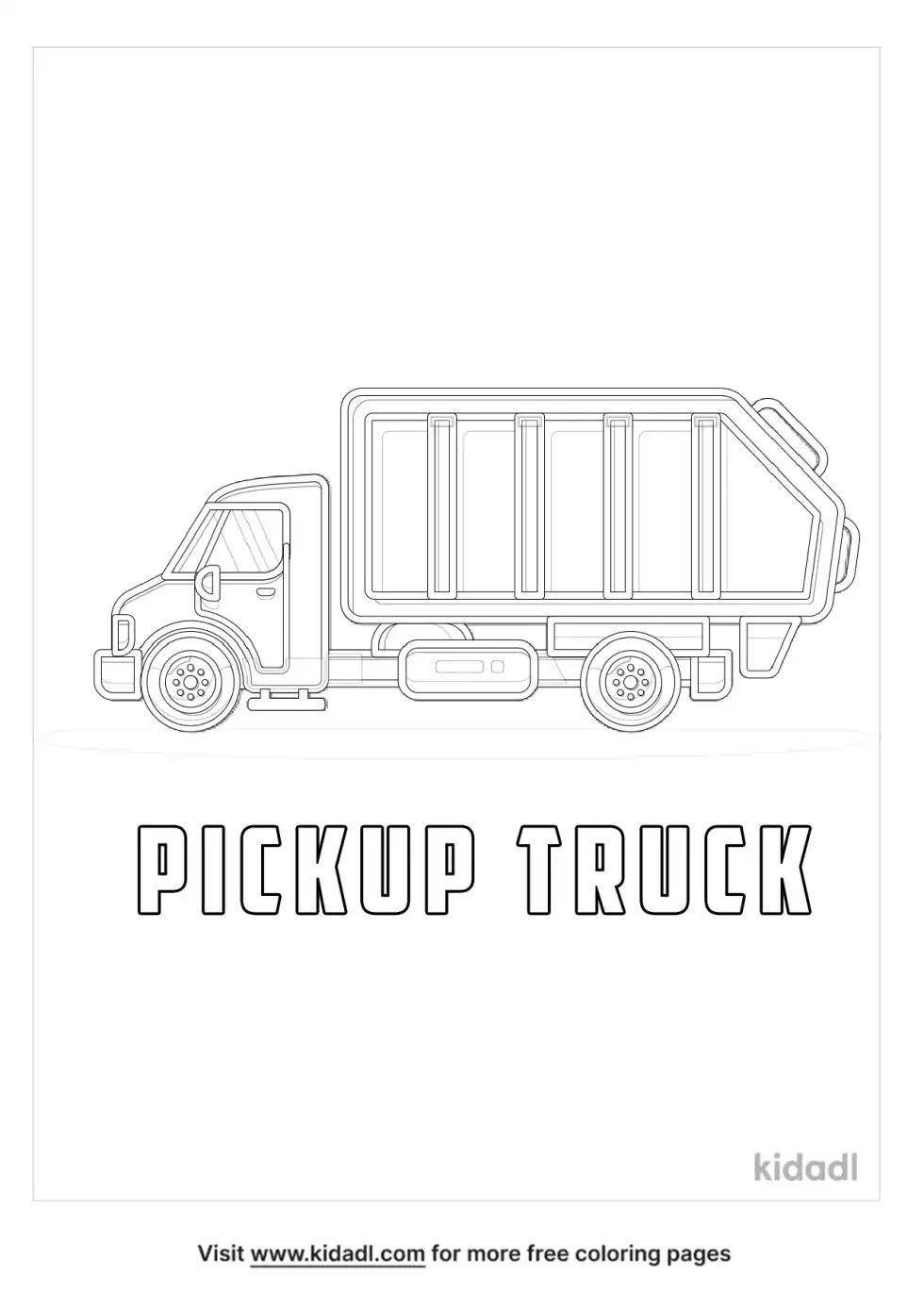 Pickup Truck Coloring Page