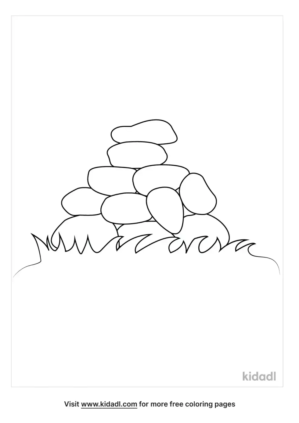 Stones Coloring Page