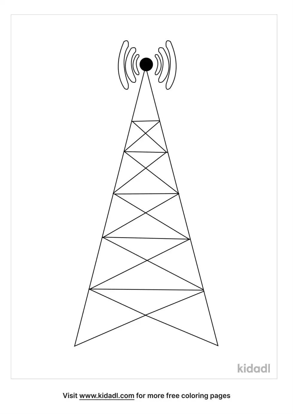 Tower Coloring Page