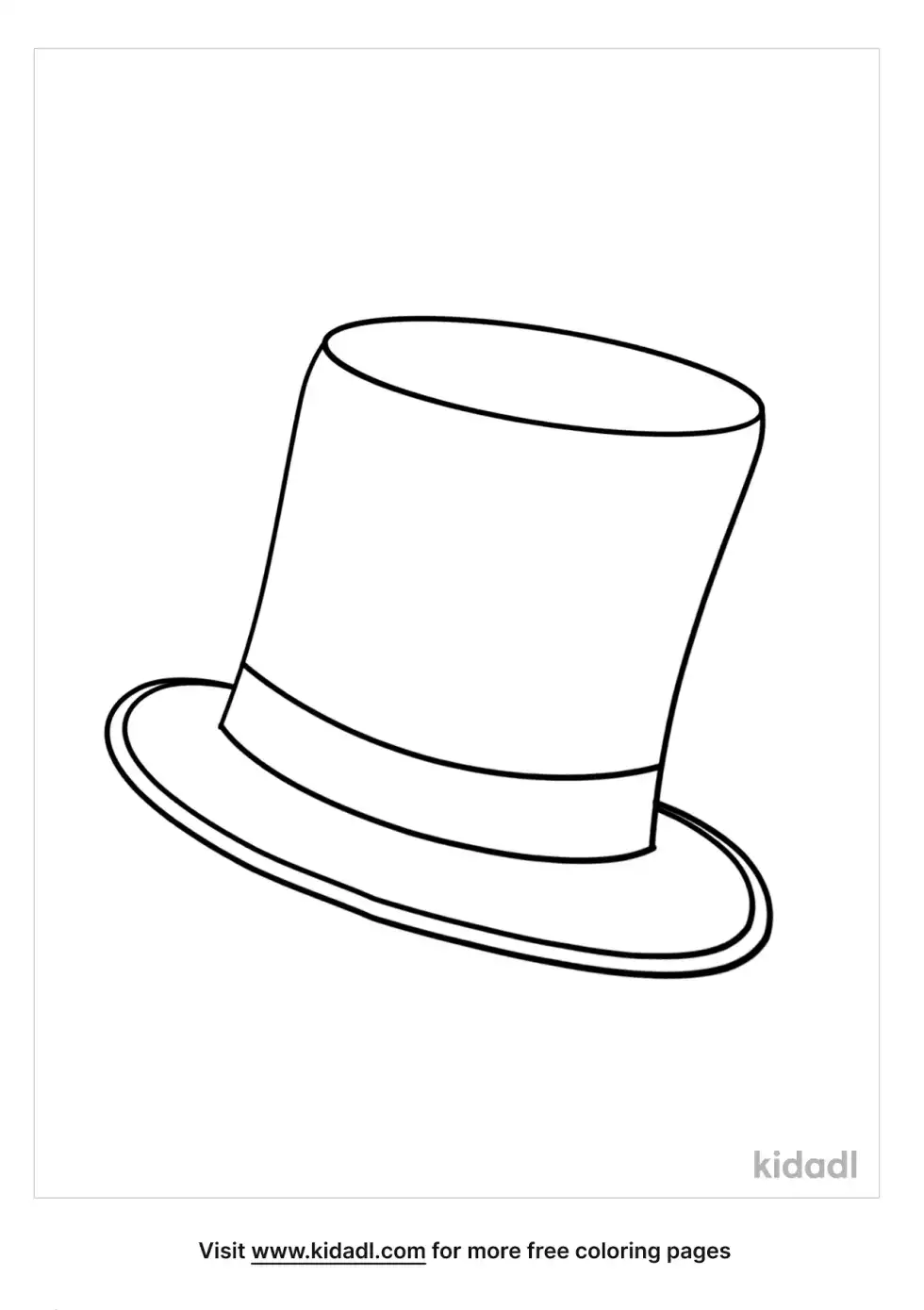 Snowman Hat Coloring Page